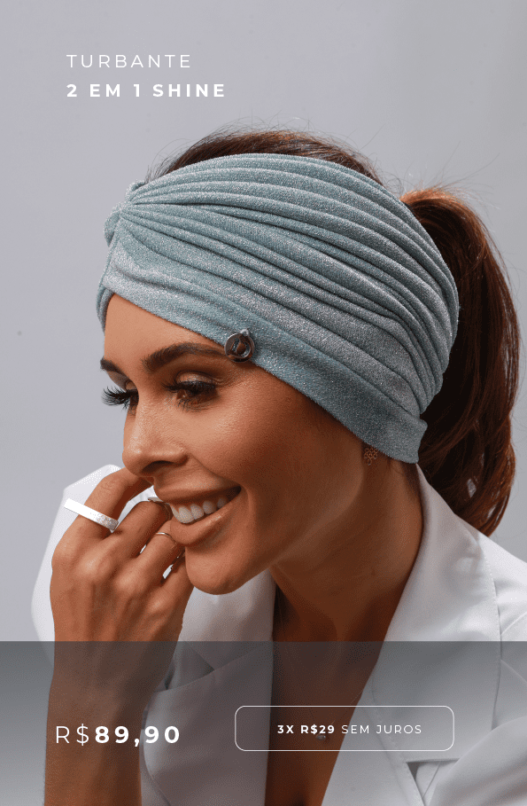 Turbante 2 em 1 Shine